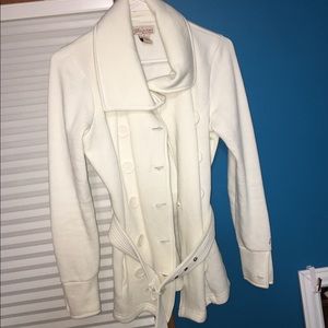 white pea coat